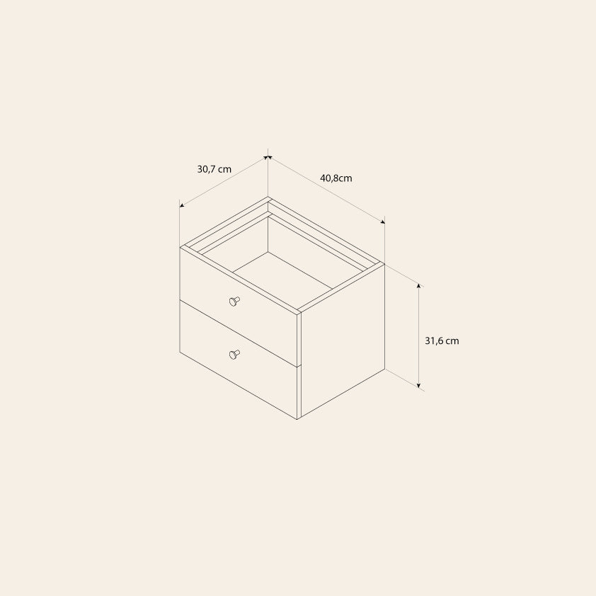 Drawer narrow - Off-white