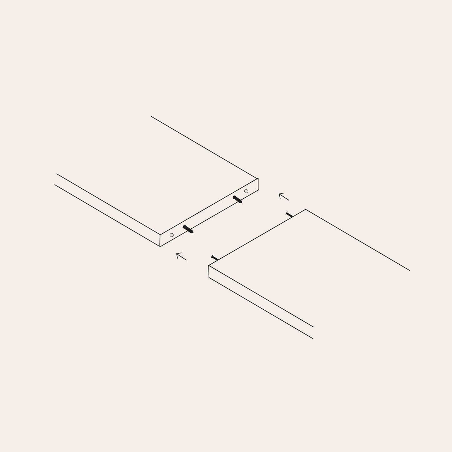 Hyllplan - Off-white 244 cm