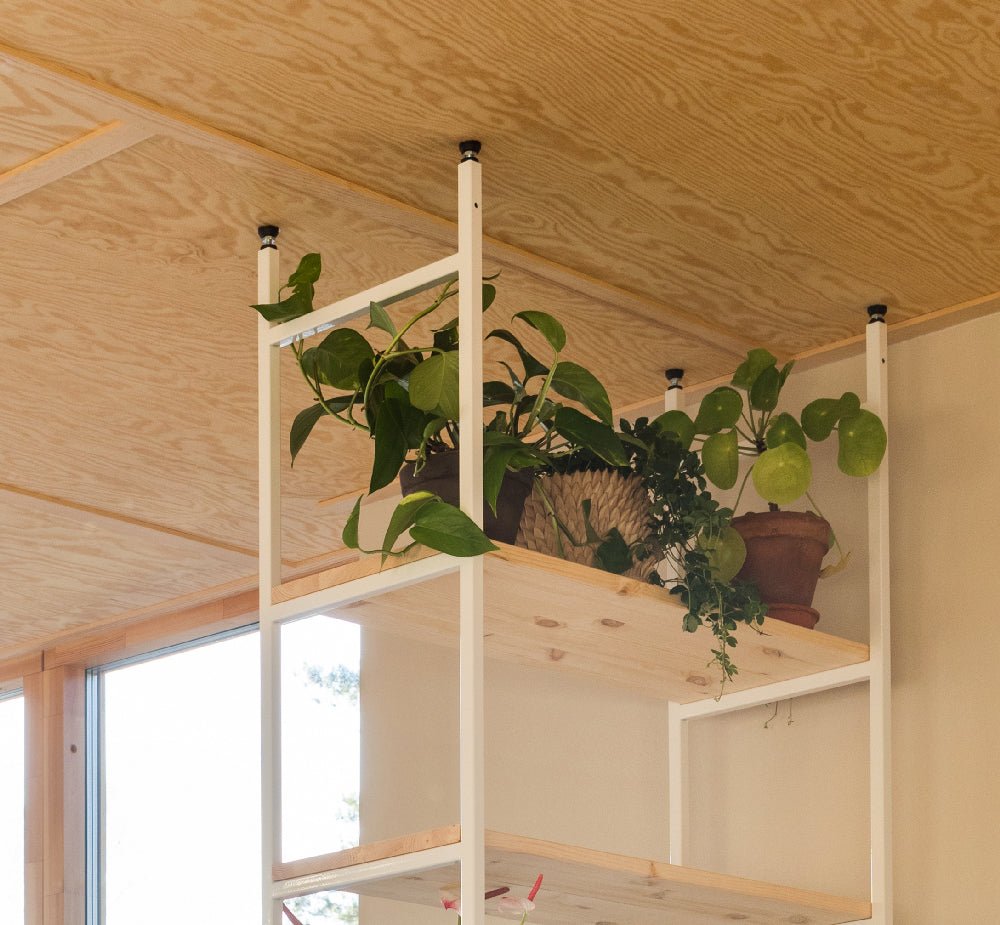Takfäste för hyllgavel - Vit - 240 - 246 cm