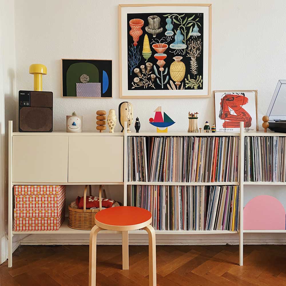 Small bookshelf - Off-white - 244 cm