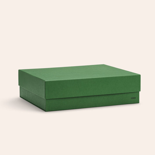 låda i grönt 