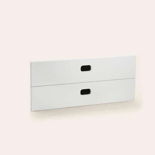 Drawer Front Hole Wide - White
