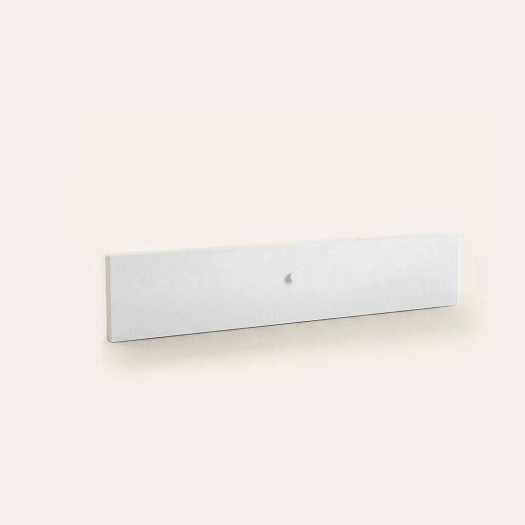 Drawer Front Knob Wide Lower - White