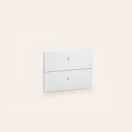 Drawer Front Knobs Narrow - White