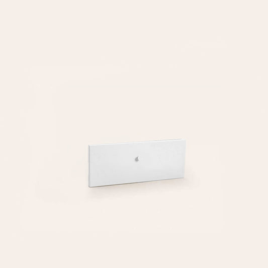 Drawer Front Knob Narrow Lower - White