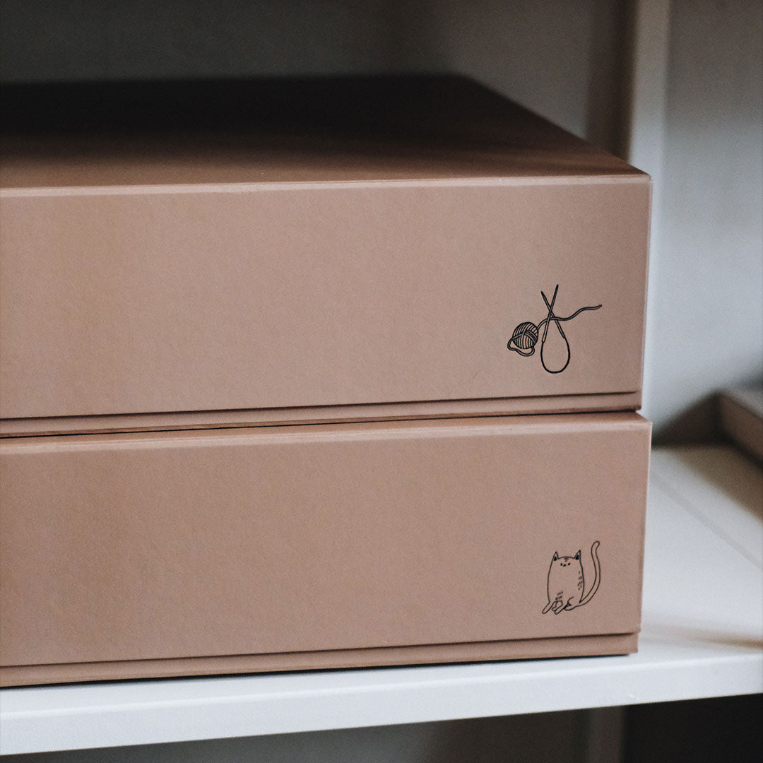 Lot de 2 boîtes de rangement Pon MAJASBOK