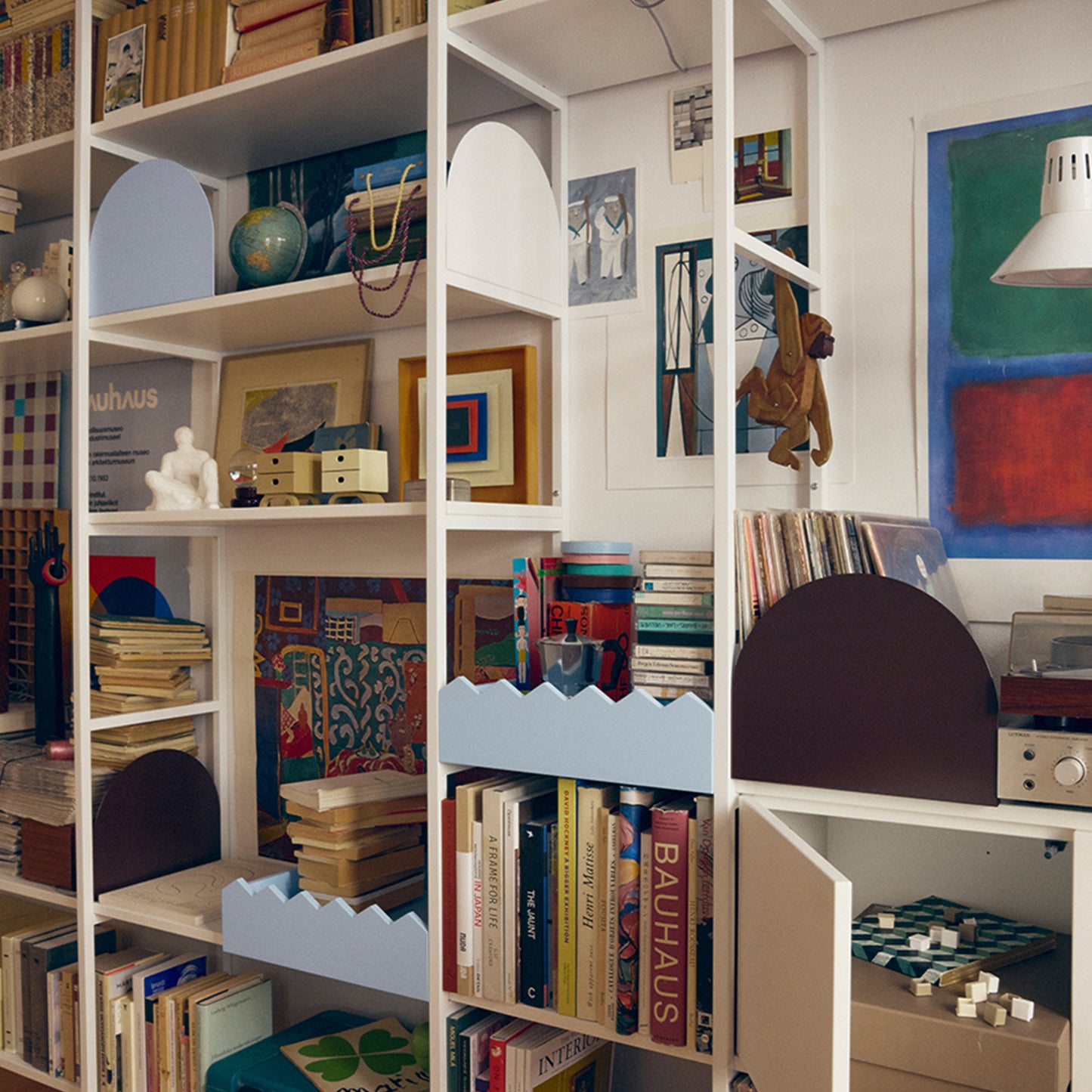Bookshelf - white - 158 cm